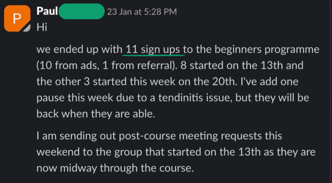 New member payments rolling in